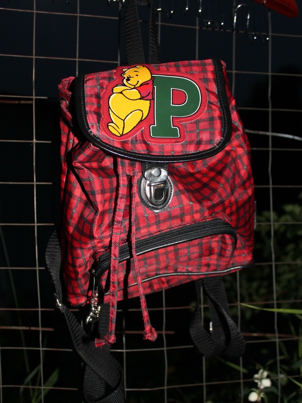 Disney Winnie the Pooh Red Plaid Mini Backpack - Picture 2 of 9